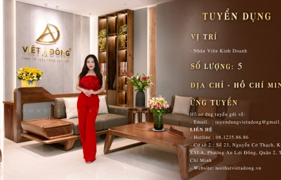 Tuyển dụng nhân viên kinh doanh nội thất tại Tp. Hồ Chí Minh